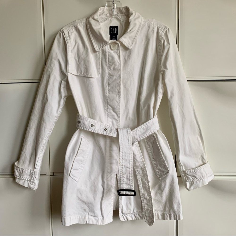 GAP White Jean Jacket